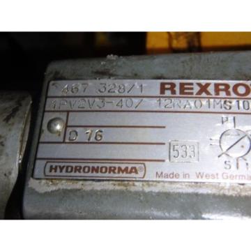 Rexroth Korea Canada Hydronorma Pump_1PV2V3-40/12RA01MS100 w/Motor