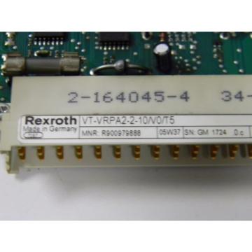 BOSCH Canada Japan REXROTH VT-VRPA2-2-10/V0/T5 HYDRAULIC AMPLIFIER CARD &amp; CARD HOLDER VRPA2-2