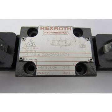 REXROTH Canada Korea 4 WE 6 D52/OFAG24NZ4 24V DC 26W VALVE