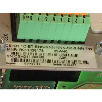 REMANNED Italy Singapore REXROTH BOSCH R911328178 CSH01.1C-ET-ENS-NNN-NNN-S2-S-NN-FW SERVO DRIVE