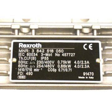 NEW Canada USA REXROTH 3 842 518 050 AC MOTOR 457727 3842518050