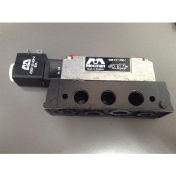 BOSCH Dutch India REXROTH MECMAN 586-211-000-1, Pneumatic solenoid Valve 230V50Hz 5/2 1/4 in