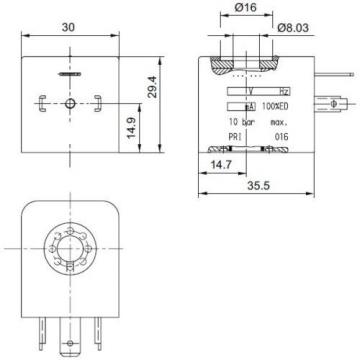 NEW Canada USA Bosch Rexroth Pneumatic Coil 5428117072 R432011985 P-048835-00001 120VAC