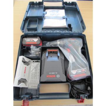 Bosch Schlagbohrschrauber GSB 18 V-LI Professional 2x4,0Ah, Lader, Box, Bits etc