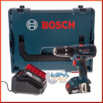 BOSCH 18v CORDLESS COMBI DRILL, 2 x 2Ah Li BATTERIES IN CARRY CASE BUNDLE