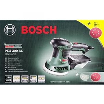 Levigatrice Bosch Pex 300AE valigetta +25 dischi adattatore carteggiare levigare