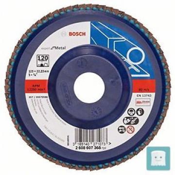 BOSCH 2 608 607 368 - DISCO LAMELLARE CON GRANA 120, 125 MM, DIAMETRO FORO 22...