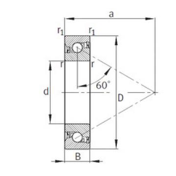 Rodamiento BSB035072-2RS-T FAG