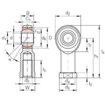 Rodamiento GIKR 12 PW INA