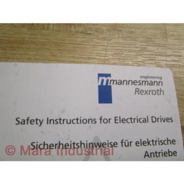 Mannesmann Korea India / Rexroth SVS1-MS-P Manual 209-0069-4102-00 (Pack of 3)