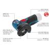 BOSCH GWS10.8-76V-EC Professional Bare tool Compact Angle Grinder Only Body #2 small image