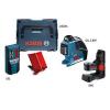 Bosch GLL3-80P Line Laser + LR2 Receiver Tiling Laser + BM1 Wall Mount + L-BOXX