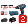 2 x  Bosch GSB 18V-ECDS Brushless Cordless COMBI DRILLS 0615990HH0 3165140894944 #1 small image