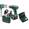 TRAPANO AVVITATORE BOSCH PSR 12 V LION, 2 BATTERIE INCLUSE+VALIGETTA+ACCESSORI