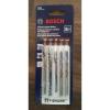 BOSCH T500 JIGSAW BLADE ASSORTMENT  T-SHANK  JIGSAW BLADES PACK OF 5 NEW #1 small image