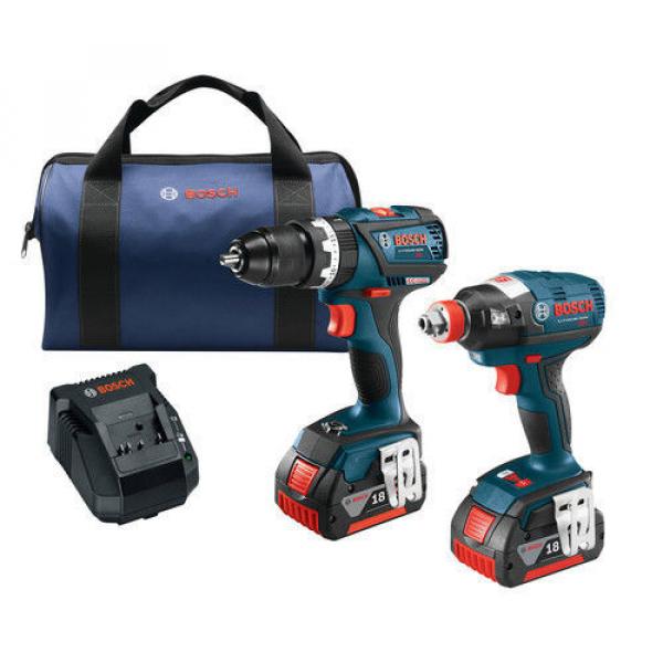 Bosch CLPK251-181 18V Li-Ion 4.0Ah EC Brushless Impact Driver &amp; Drill/Driver Kit #1 image