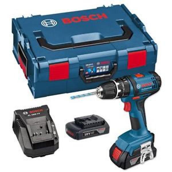 Bosch GSB 18-2-LI Plus 18v Combi Drill In L Box + 2 x 1.5ah Li-On Batteries #1 image