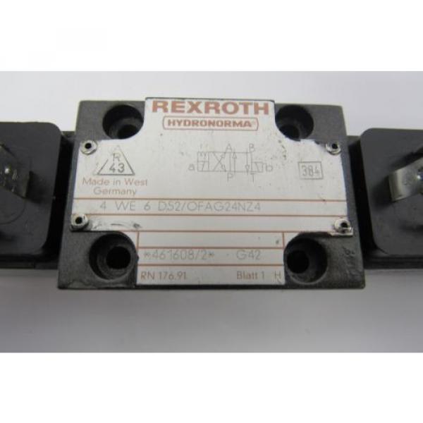 REXROTH Canada Korea 4 WE 6 D52/OFAG24NZ4 24V DC 26W VALVE #2 image