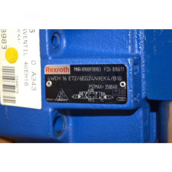 Rexroth Dutch France 4WEH16E72/6EG24N9EK4/B10 Wege-Schieberventil R900978983 + 4WE 6 ungebr. #2 image