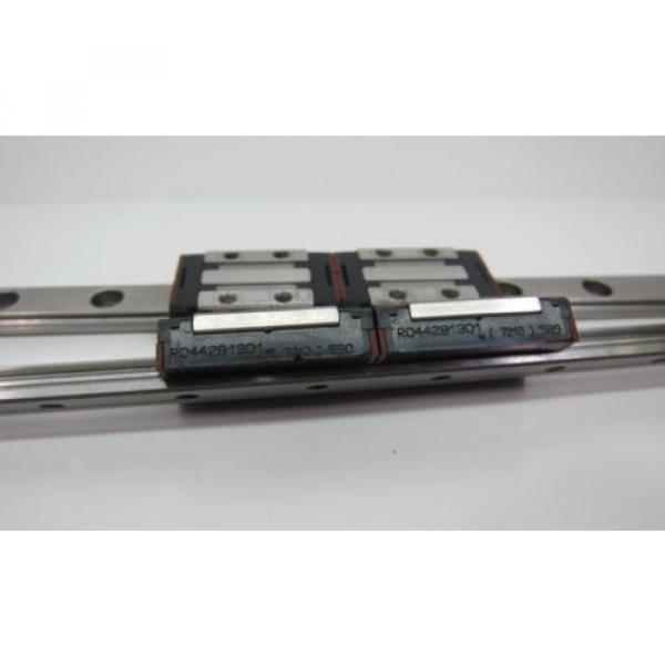 Pair China Japan of Rexroth 7210 Dual Block RO44281301 + 330mm Slide Rail #5 image