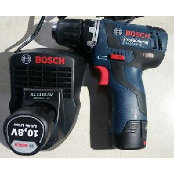 TRAPANO AVVITATORE BOSCH GSR 10,8 V-EC PROFESSIONALE 2 BATTERIE + CARICATORE #1 image