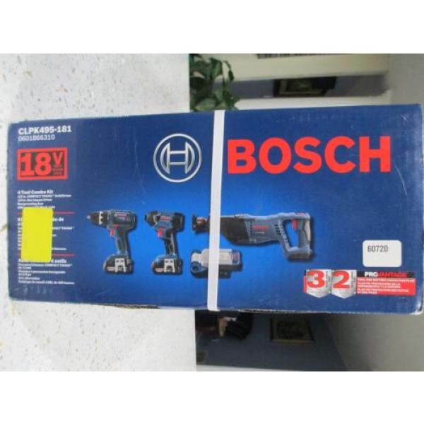 Bosch CLPK495-181 **** 4-Tool 18-Volt Lithium Ion Cordless Combo Kit #4 image