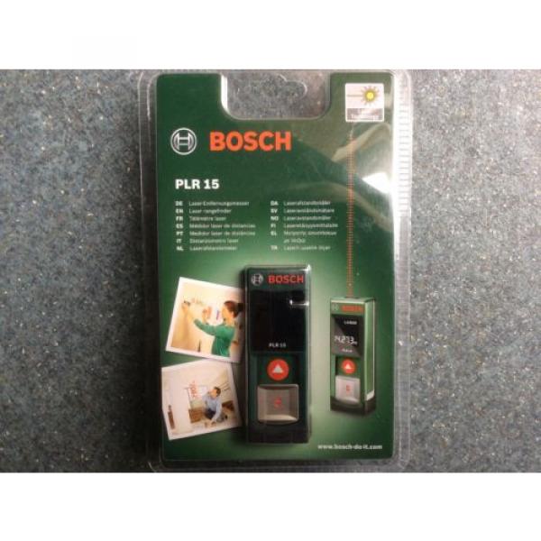 Bosch Digital 15m Laser Distance Measurer Range Finder with LED Backlight &amp; AA&#039;s #1 image