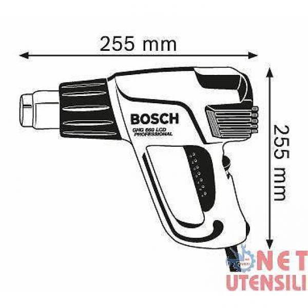 BOSCH GHG 660 LCD PISTOLA TERMICA TERMOSOFFIATORE AD ARIA CALDA SVERNICIATORE #5 image