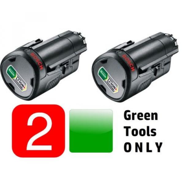 2 GENUINE BOSCH 10,8V 2.0a BATTERY Li-ION(GREEN TOOL) 1600A0049P 3165140808804#X #1 image