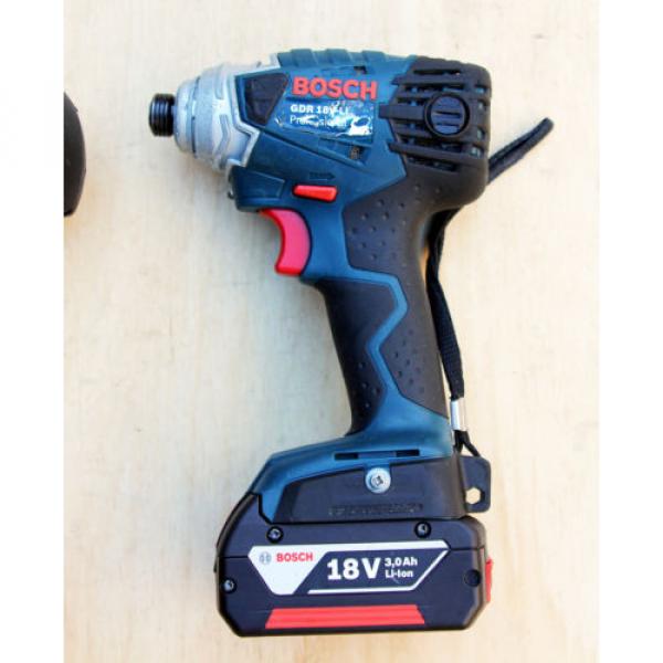 Bosch GSB 18 VE-2LI Combi Drill/Driver &amp; Bosch GDR 18V-LI Impact Driver Set 18V #5 image