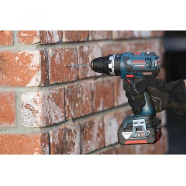 Cordless Hammer Drill Driver Variable Speed EC Brushless 18 Volt Lithium-Ion Kit #3 image