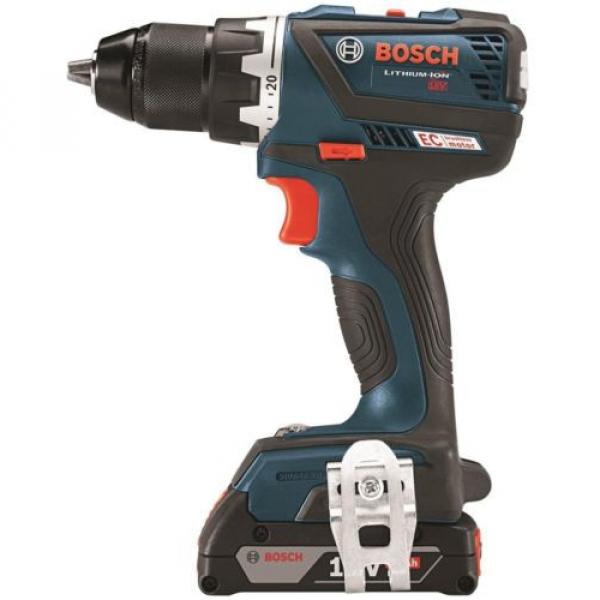 Bosch Li-Ion Drill/Driver Cordless Power Tool Kit 1/2in 18V Keyless DDS183-02 #2 image