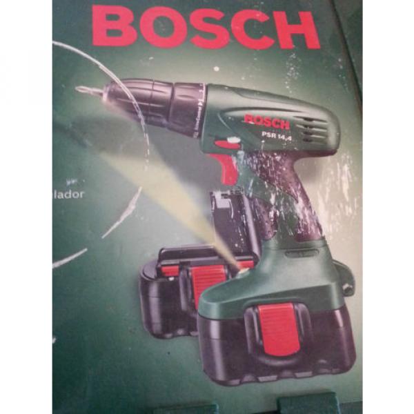 BOSCH PSR 14,4 V Akkuschrauber Akkubohrschrauber + Ersatzakku &amp; Koffer #2 image