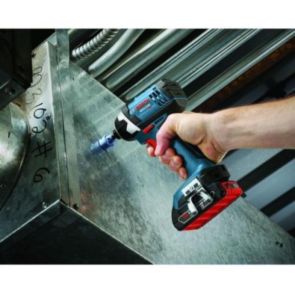 Hex Compact Tough Impact Driver 18 Volt Lithium-Ion Cordless 1/4&#034;, 2 Batteries #3 image