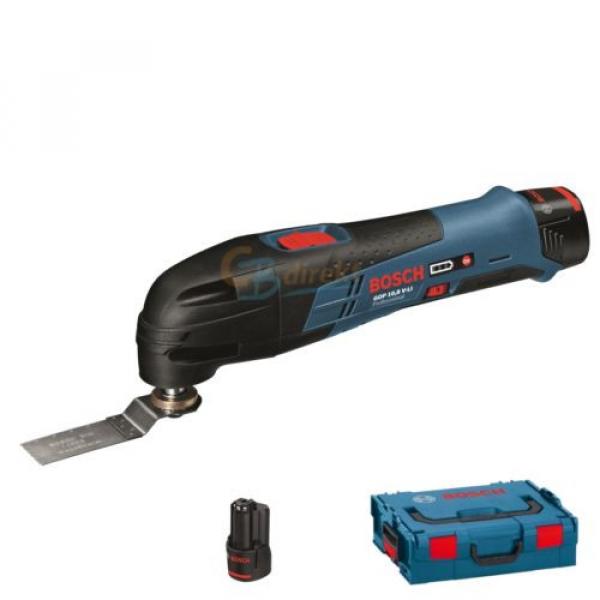 BOSCH BATTERY MULTI CUTTER GOP 10,8 V-LI INCLUDING 2 X 1.5AH + L-BOXX 060185800G #1 image