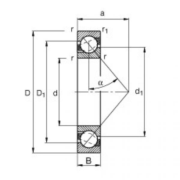 Rodamiento 71814-B-TVH FAG #1 image