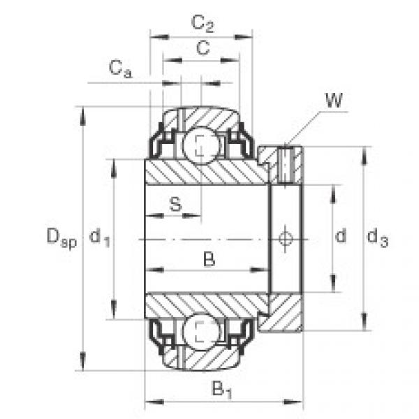 Rodamiento GE40-KRR-B-2C INA #1 image