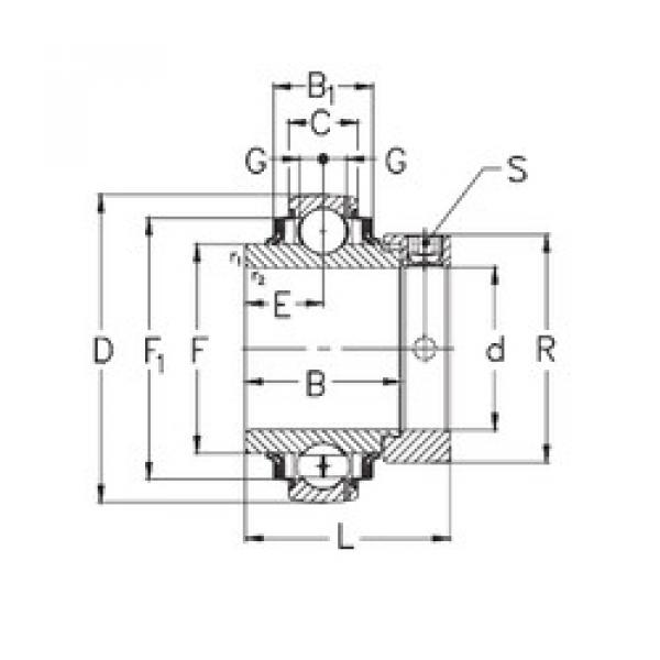 Rodamiento GE70-KRRB NKE #1 image