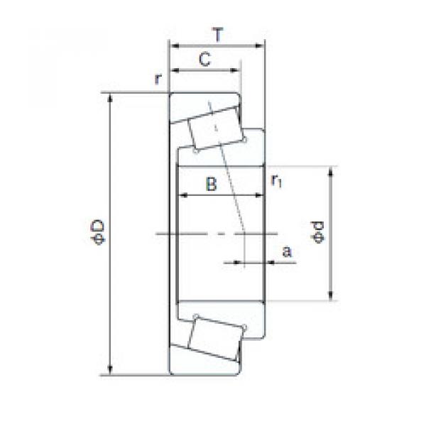 Rodamiento 32940ED NACHI #1 image