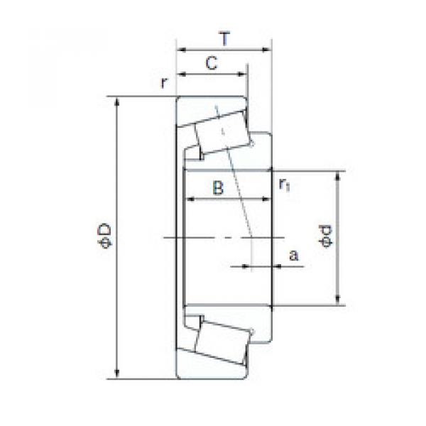 Rodamiento TSM15ED NACHI #1 image