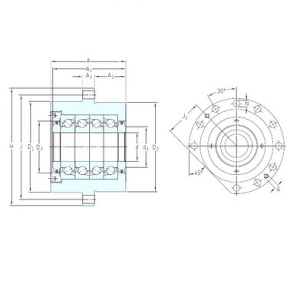 Rodamiento BSQU 225 TFT SNFA #1 image