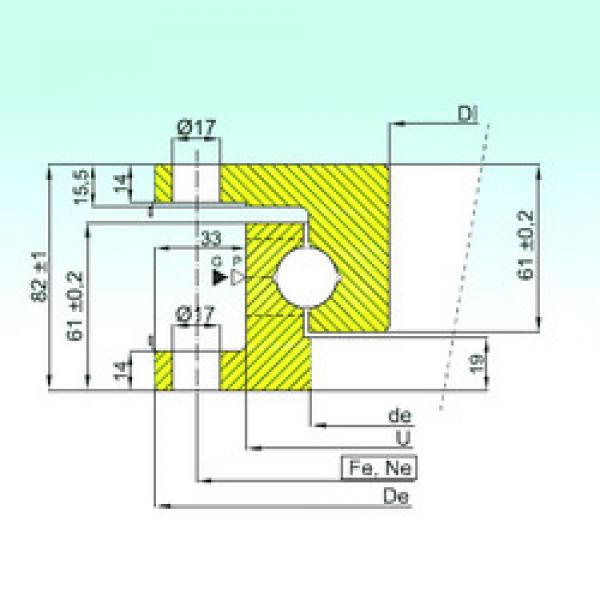 Rodamiento NK.22.1100.100-1N ISB #1 image