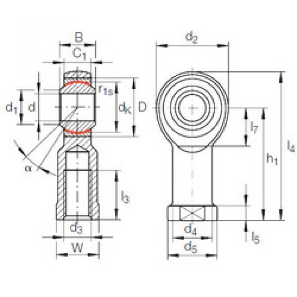 Rodamiento GIKR 12 PW INA #1 image